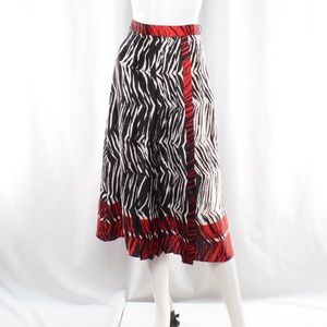 Zara zebra print midi skirt missing belt